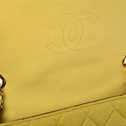 Chanel Jersey Quilted Mini Chic With Me Flap Yellow 12 of 13