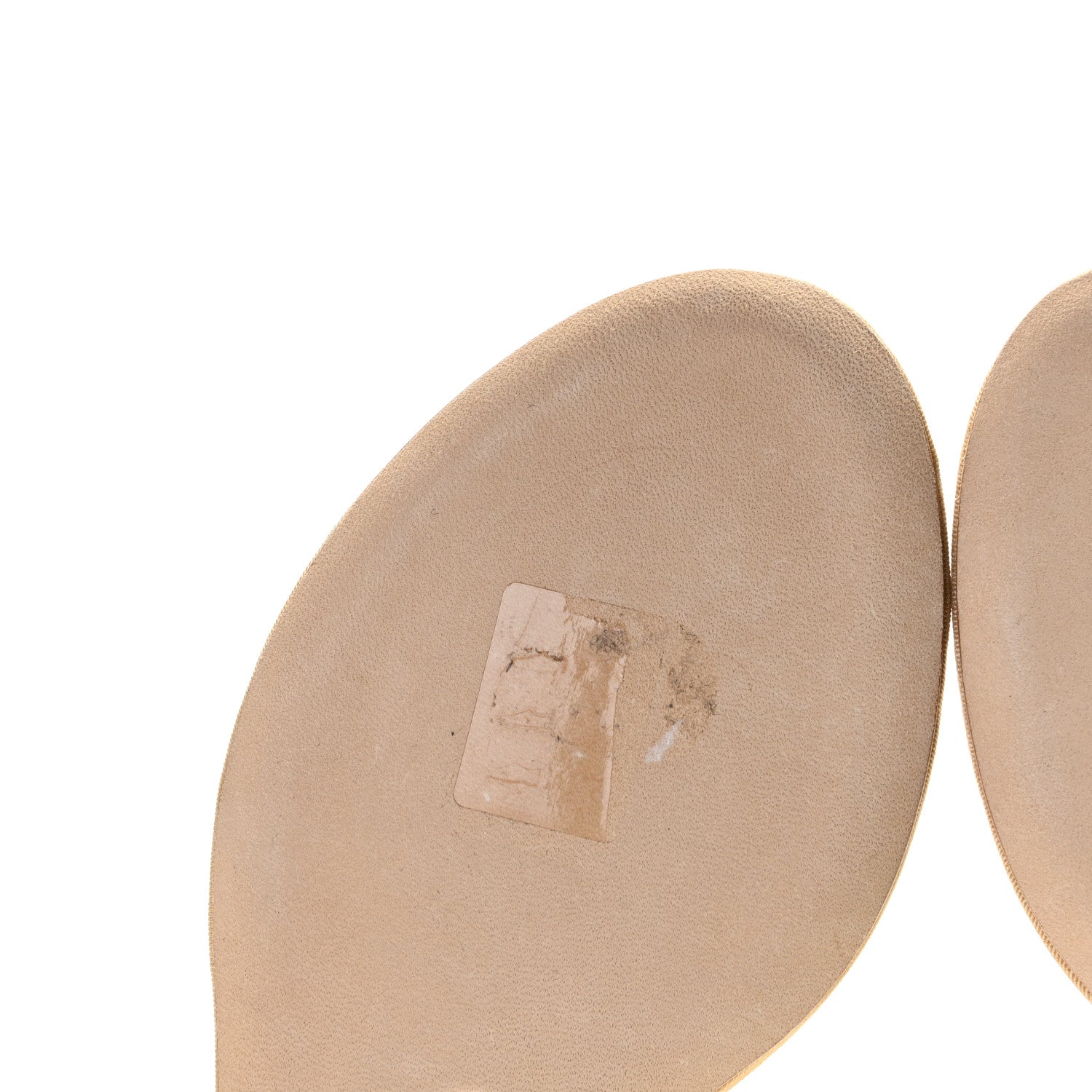 Chanel Lambskin Pearl Thong Sandals 37.5 Beige 8 of 10