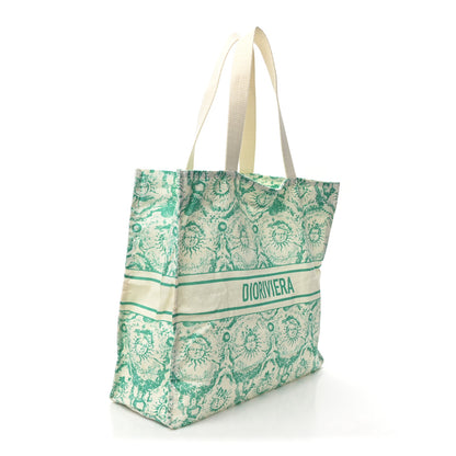 Christian Dior Canvas Dioriviera Toile de Jouy Soleil Tote Aquamarina 3 of 10