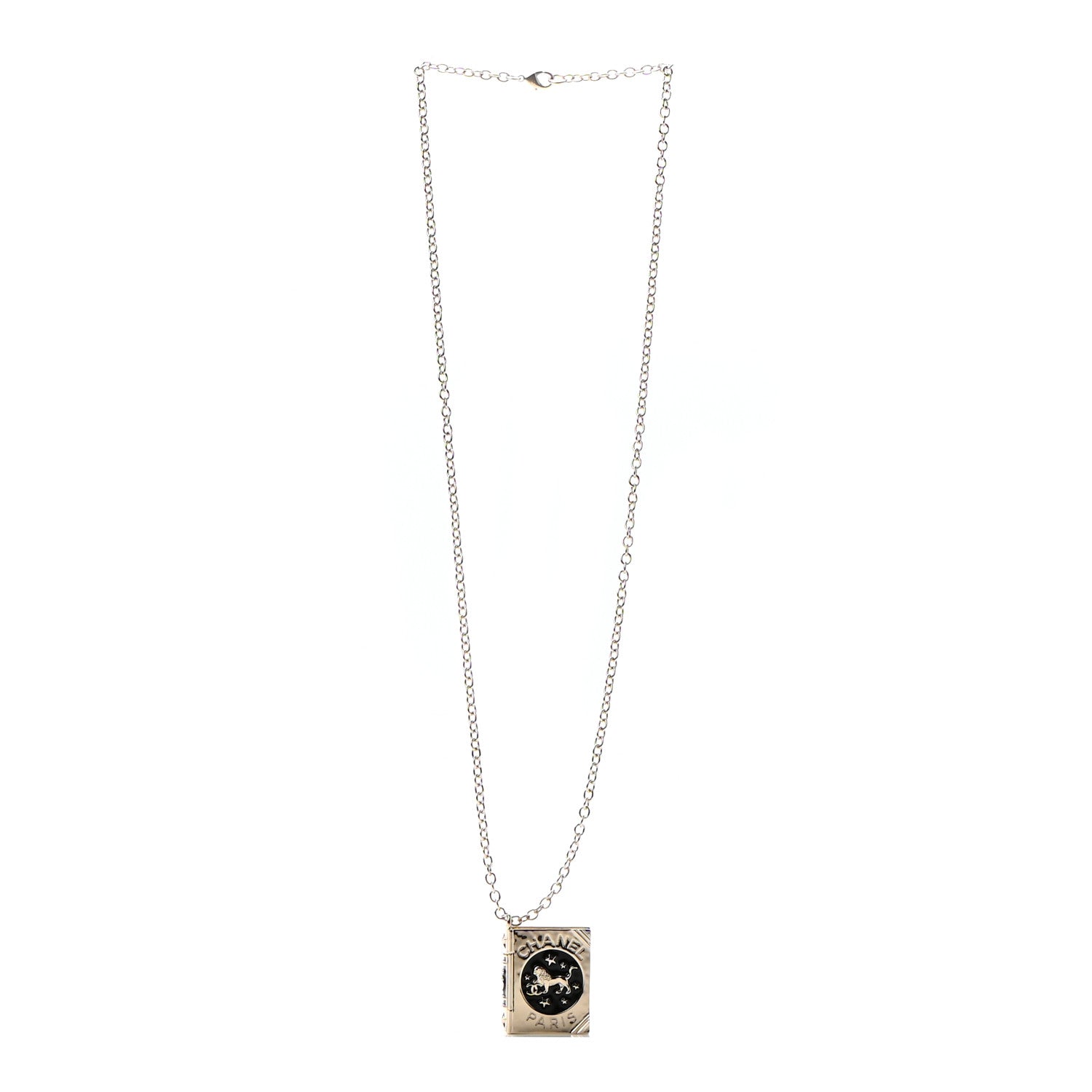 Chanel Metal Long Necklace Gold Black 3 of 5