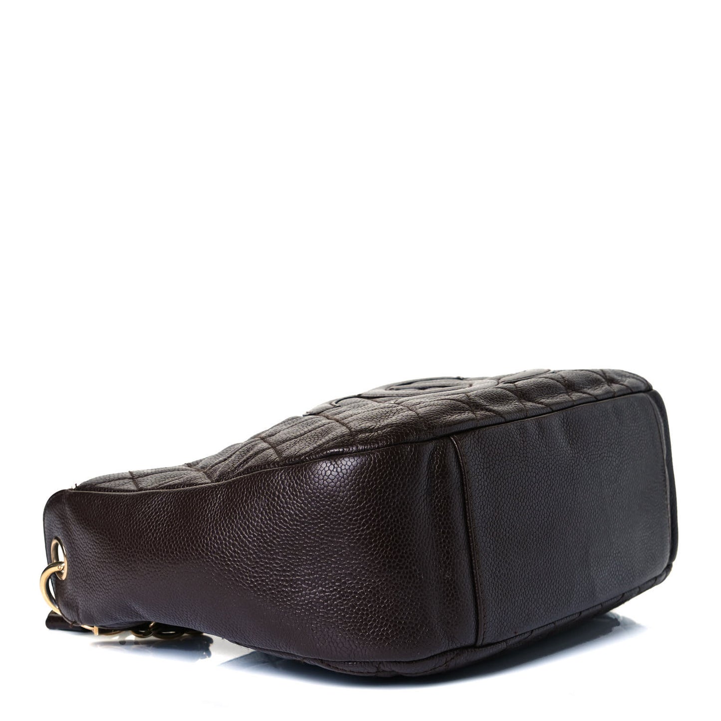 Caviar Quilted Timeless CC Shoulder Bag Brown