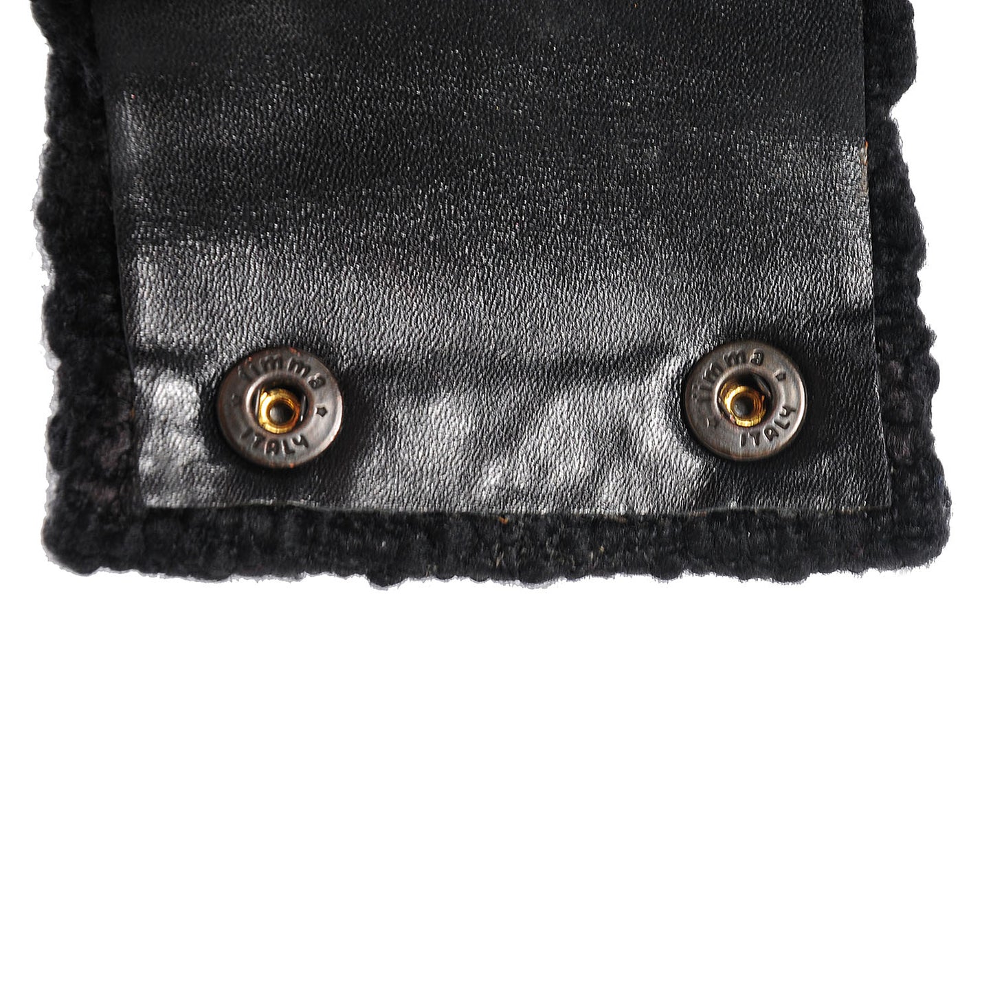 Tweed Cuff w Removable Gripoix Brooch Black