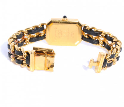 Chanel Stainless Steel Lambskin 20mm Chain Premiere Quartz Watch Gold M 3 of 5