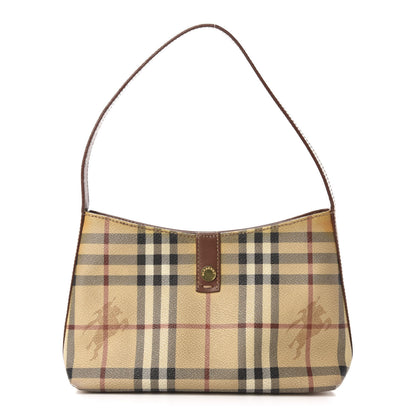 Burberry Haymarket Check Shoulder Bag Brown 1 of 10