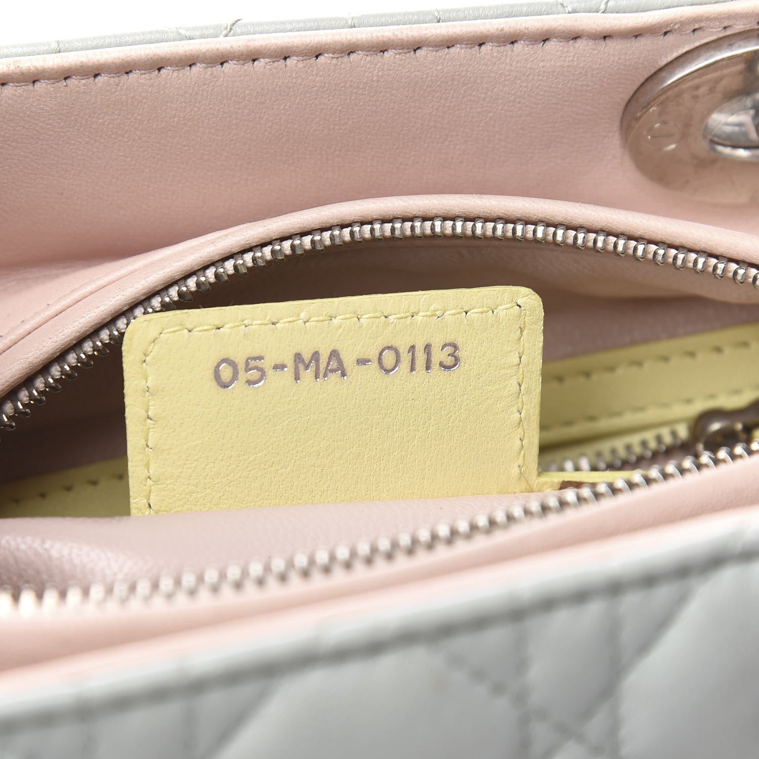 Christian Dior Lambskin Cannage Medium Tri-Color Lady Dior Multicolor 6 of 10