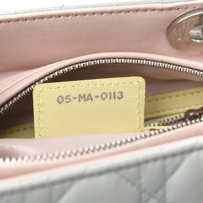 Christian Dior Lambskin Cannage Medium Tri-Color Lady Dior Multicolor 6 of 10