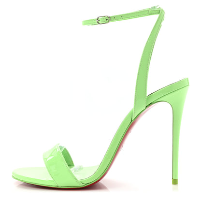 Christian Louboutin Patent Loubigirl 100 Sandals 37 Neon Green 1 of 9