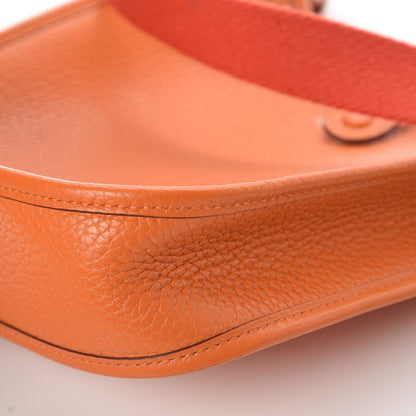 Hermes Taurillon Clemence Amazone Evelyne TPM Orange Peony 13 of 14