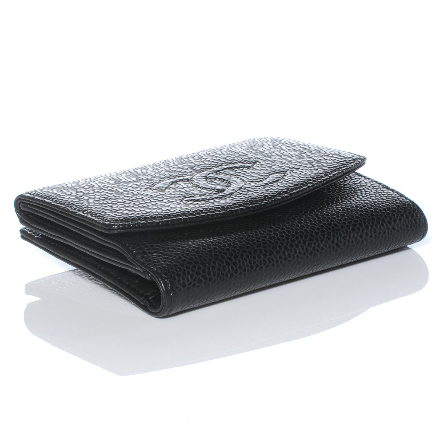 Caviar Compact CC Wallet Black