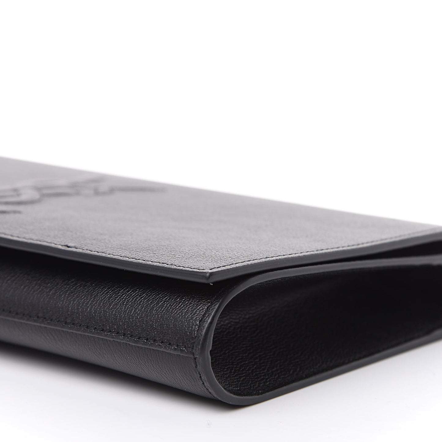 Goatskin Large Belle De Jour Clutch Black