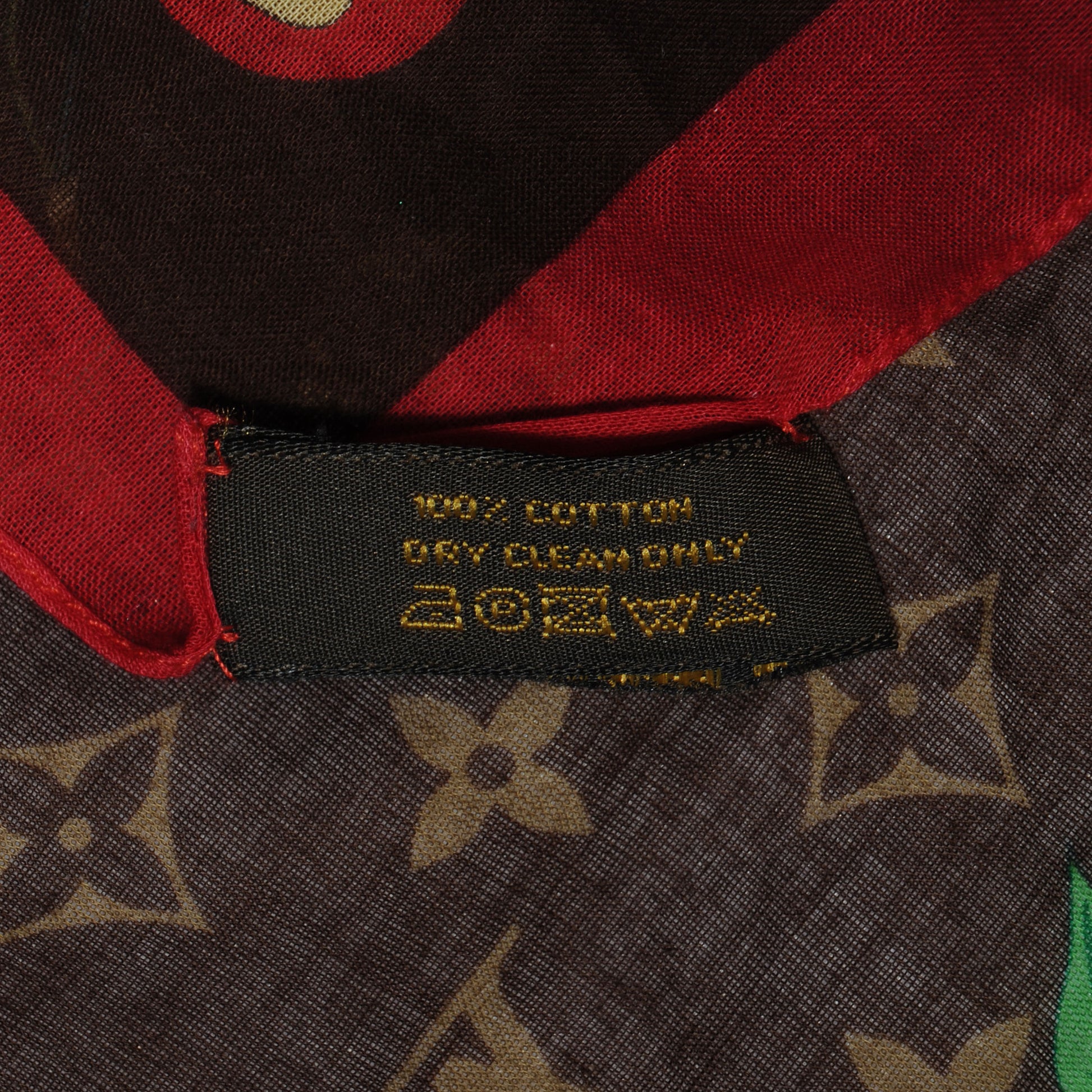 Louis Vuitton Monogram Cerises Bandana Marron 4 of 4