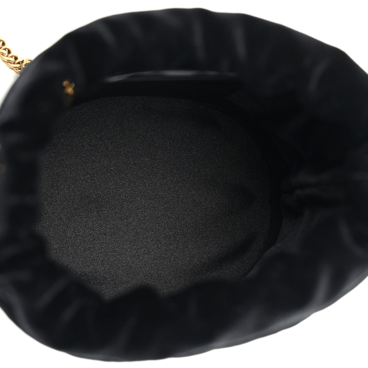 Velvet Matelasse Mini GG Marmont 2.0 Bucket Bag Black