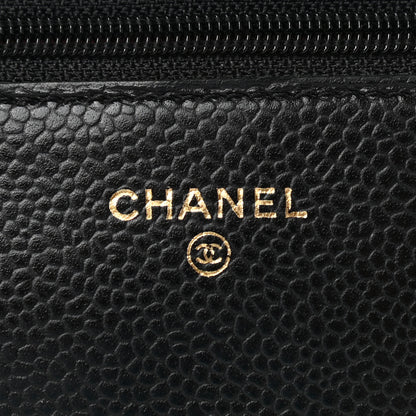 Chanel Caviar Quilted Wallet On Chain WOC Black 7 of 13