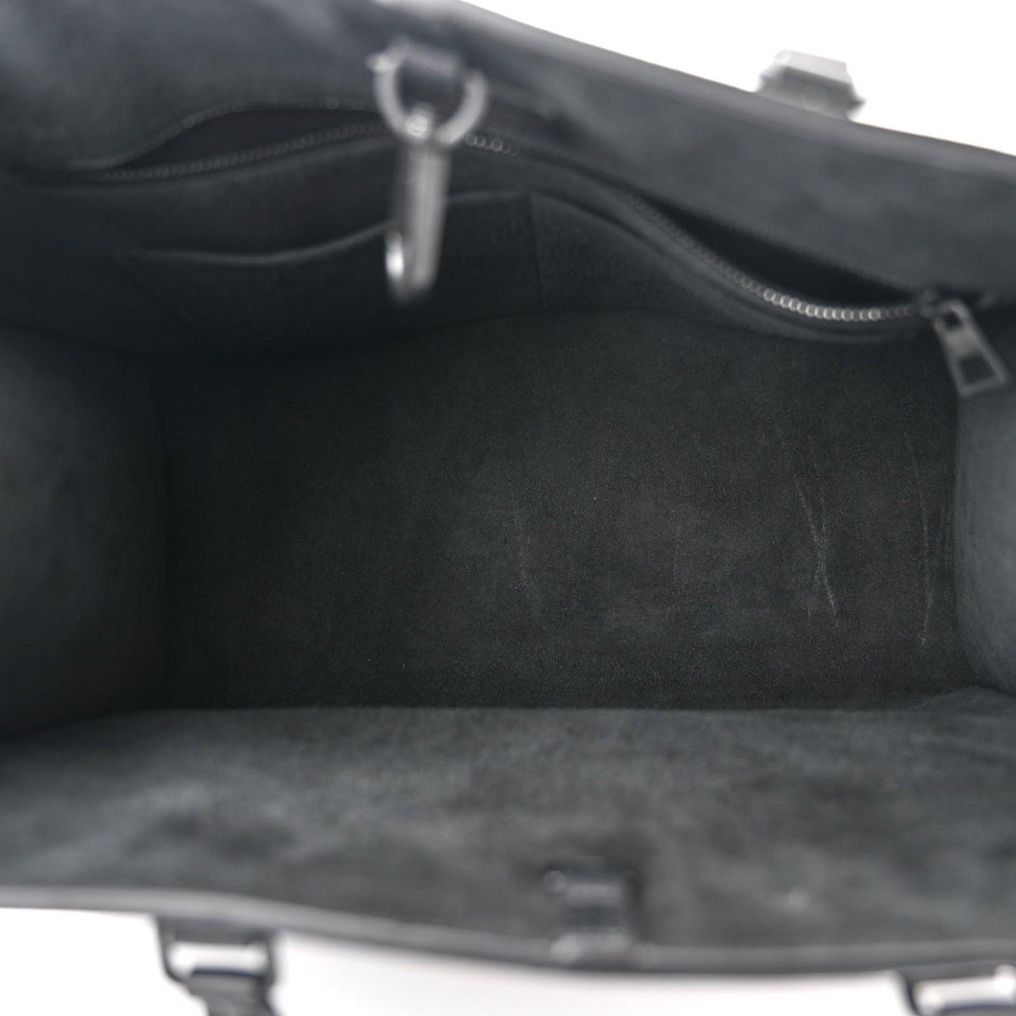Soft Calfskin Lockme Tote MM Black