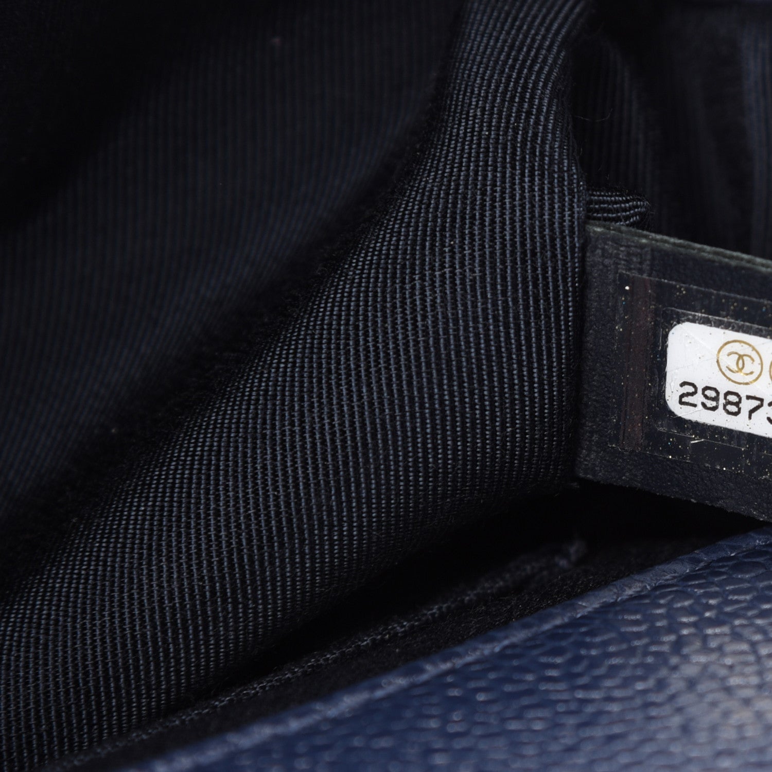 Chanel Caviar Quilted Incognito Mini Square Flap Dark Blue 9 of 10