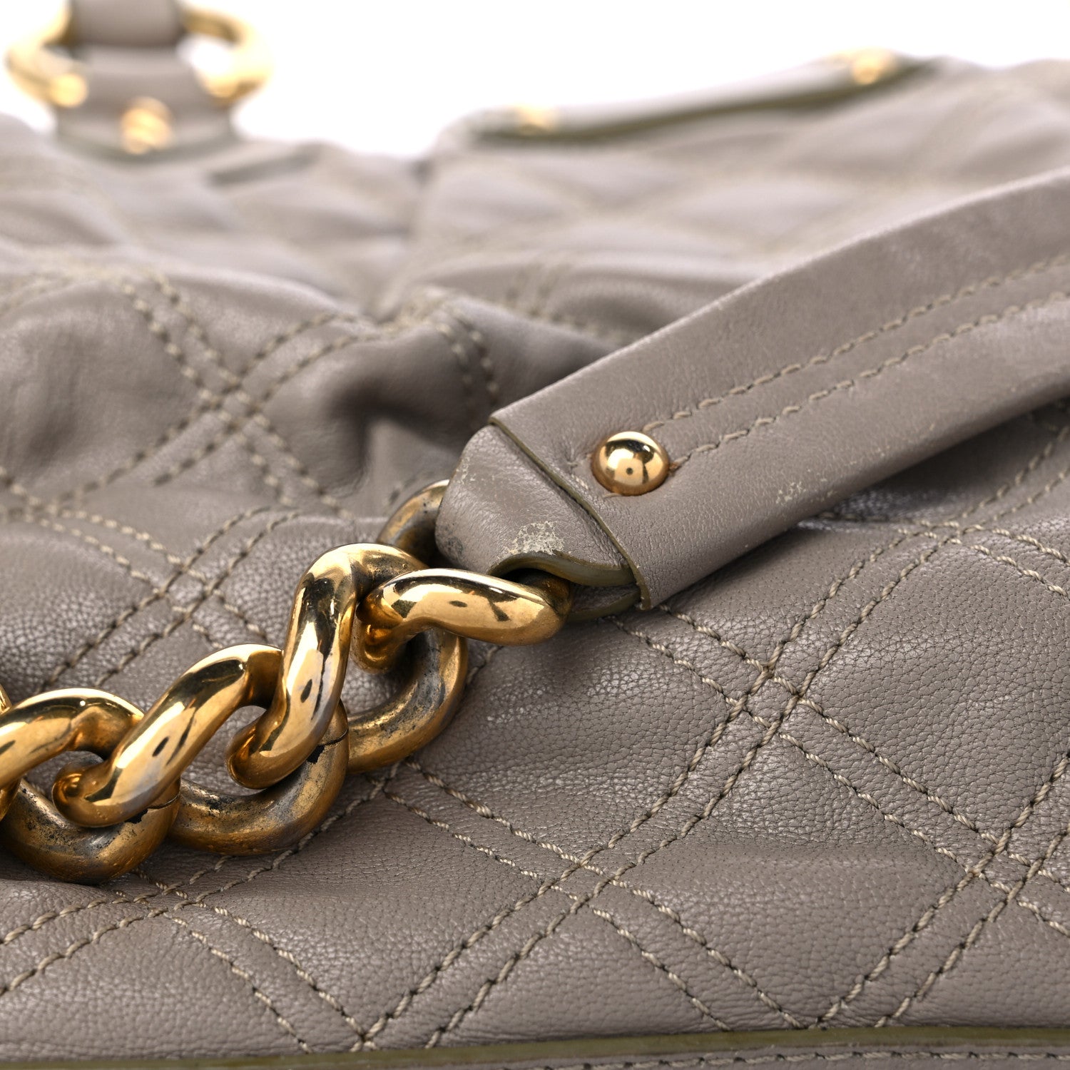 Marc Jacobs Calfskin Quilted Alyona Grey 23 of 24