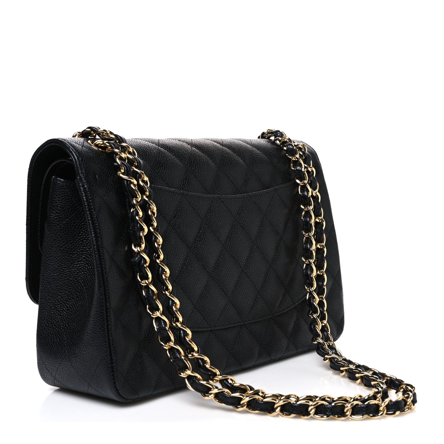 Chanel Caviar Quilted Jumbo Double Flap Black 2 of 10