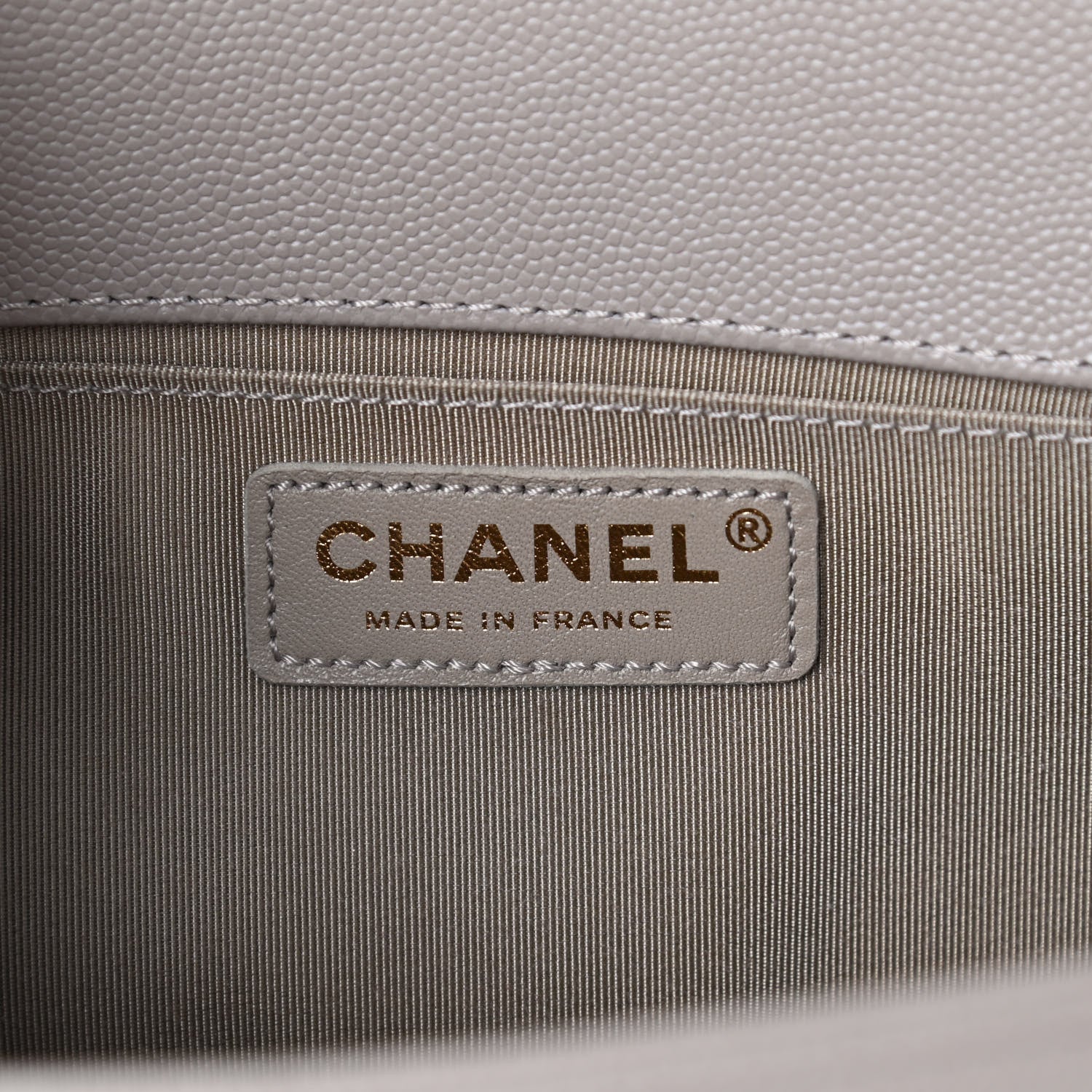 Chanel Caviar Quilted Medium Boy Flap Dark Beige 6 of 10