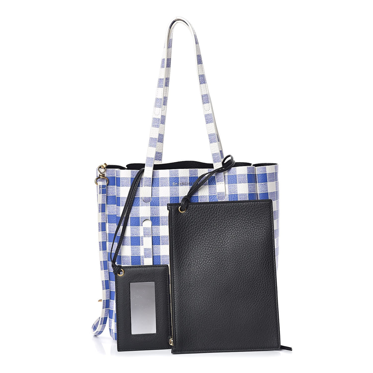 Balenciaga Calfskin Checked XS Everyday Tote 4 of 12
