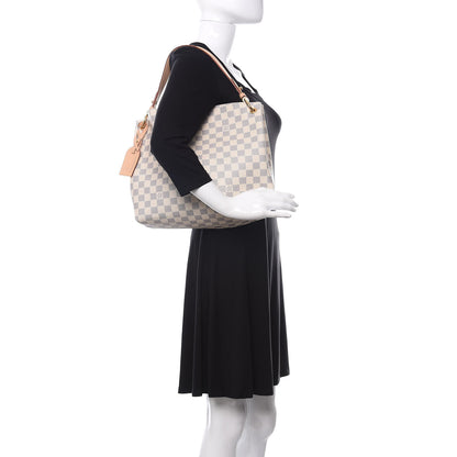 Louis Vuitton Damier Azur Graceful PM Rose Ballerine 2 of 12