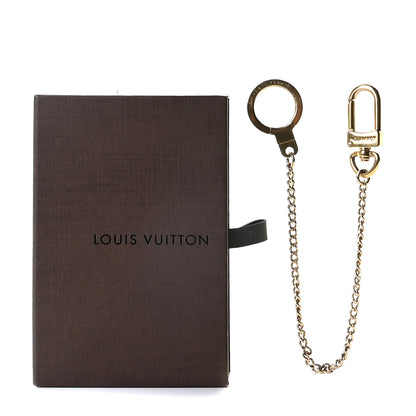 Louis Vuitton Metal Pochette Extender Key Ring Chain Gold 4 of 4