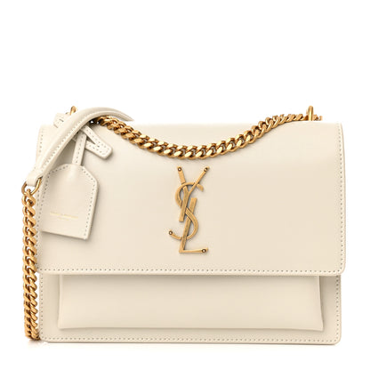 Saint Laurent Calfskin Medium Monogram Sunset Crema Soft 1 of 12