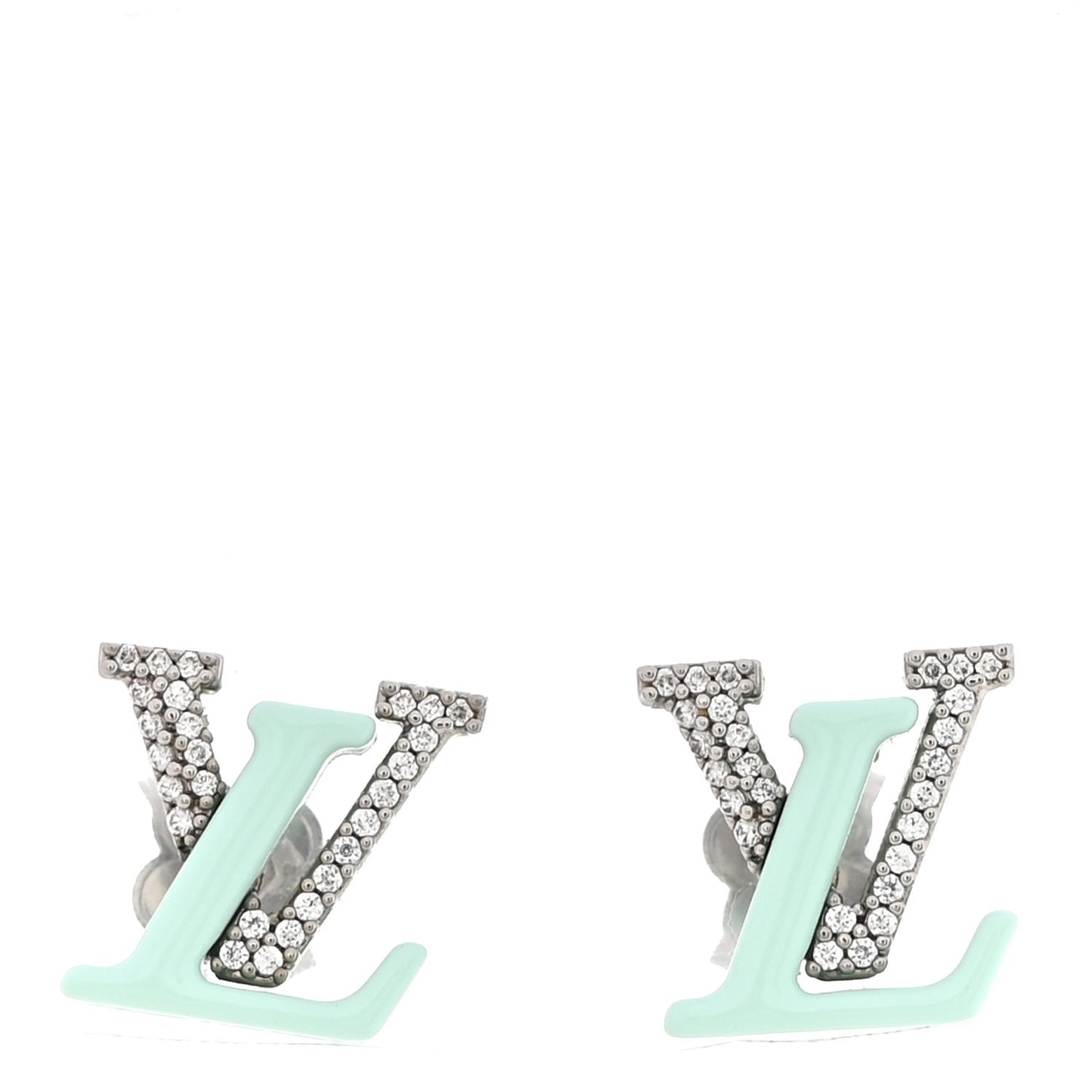 Crystal LV Iconic Sweety Earrings Blue