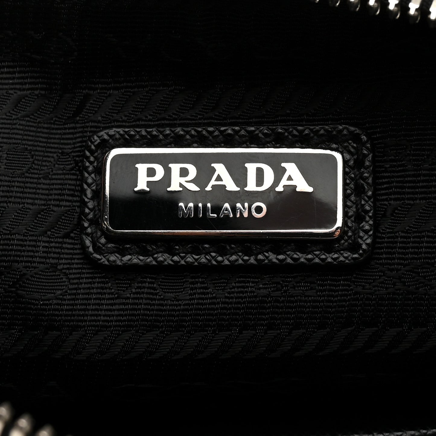 Saffiano Patch Portfolio Case Black