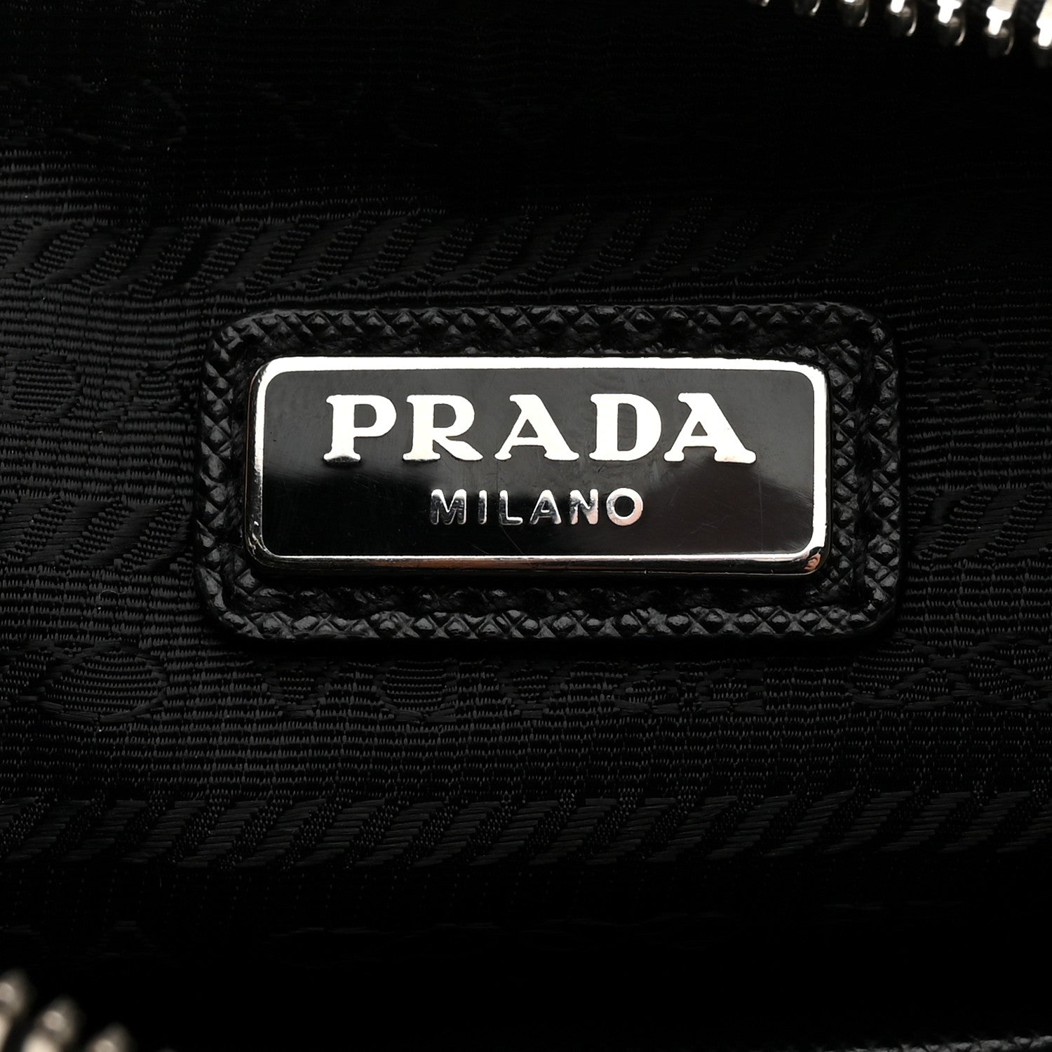 Prada Saffiano Patch Portfolio Case Black 6 of 8