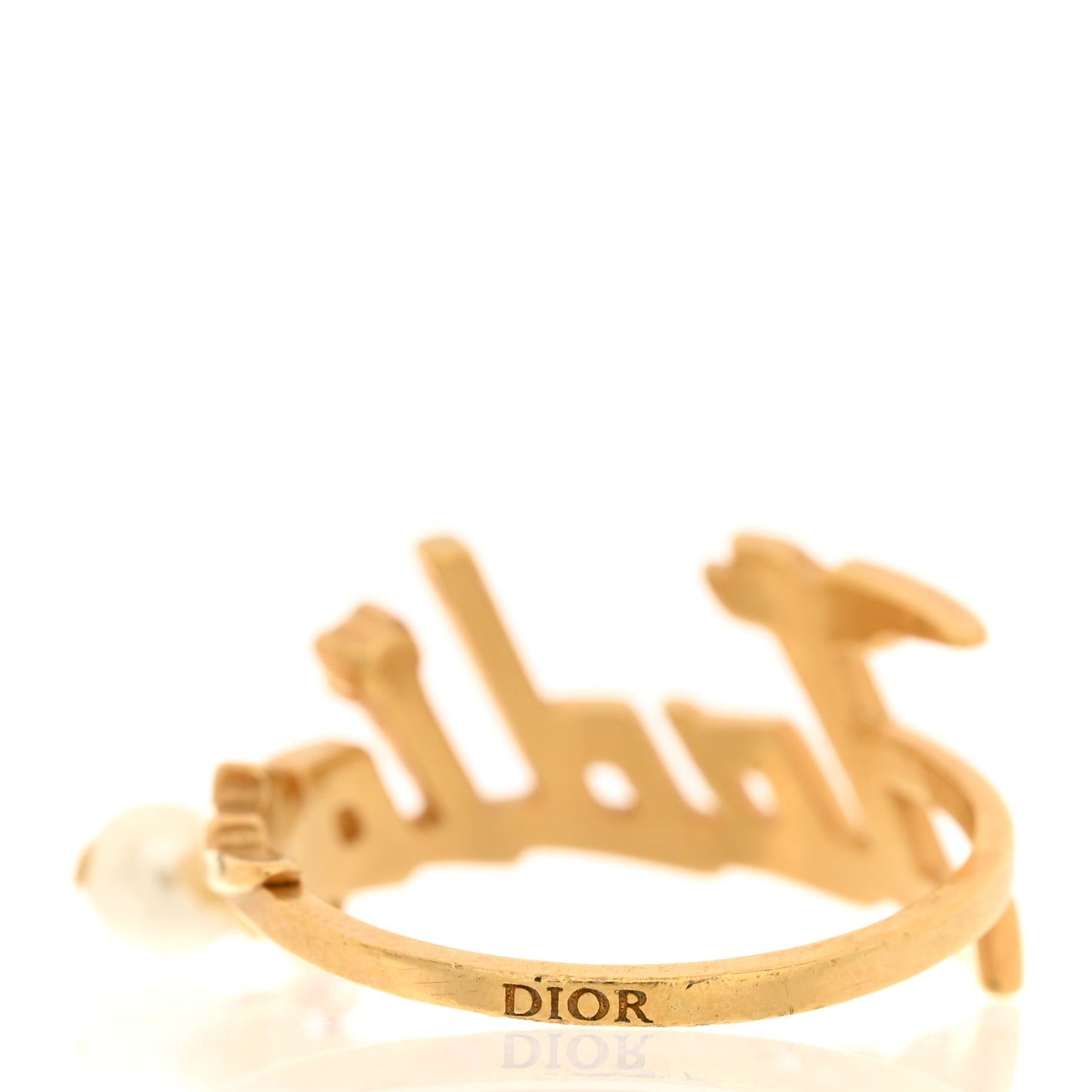 Metal Pearl J'Adior Ring L Gold