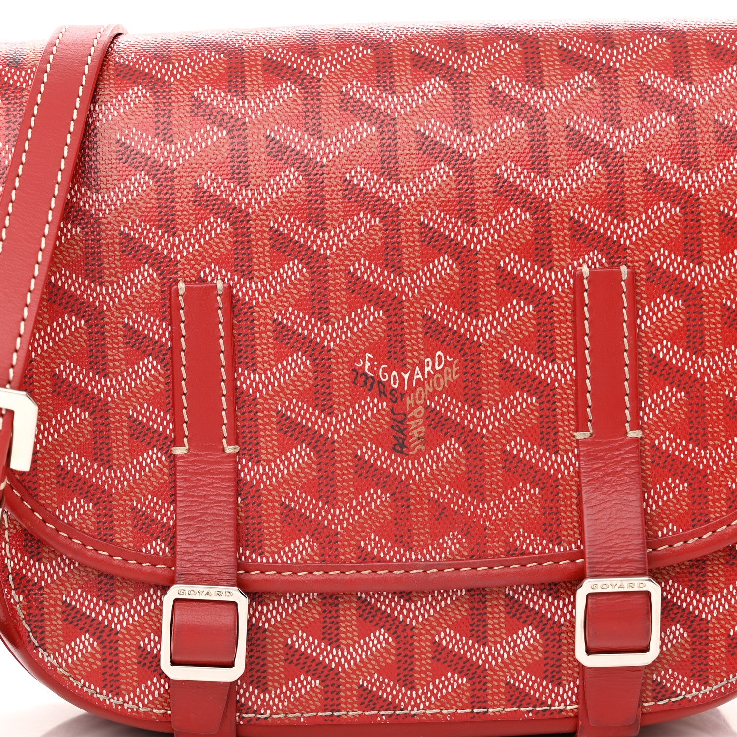 Goyard Goyardine Belvedere PM Messenger Bag Red 7 of 10