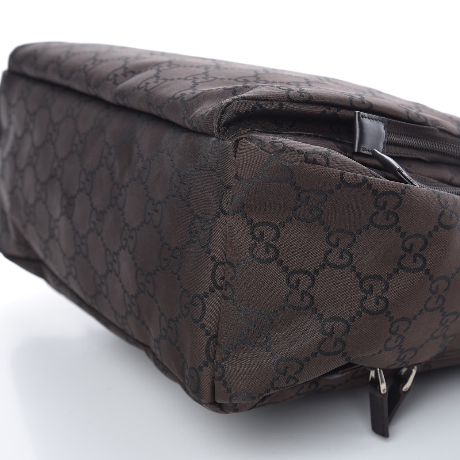 Gucci Nylon Monogram Extra Large Satchel Dark Brown 10 of 18