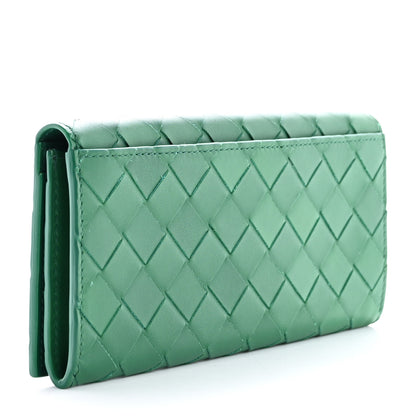 Bottega Veneta Nappa Intrecciato Long Bi-Fold Wallet Racing Green 3 of 8