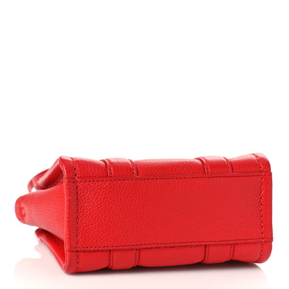 Marc Jacobs Grained Calfskin Micro The Tote Bag True Red 4 of 10