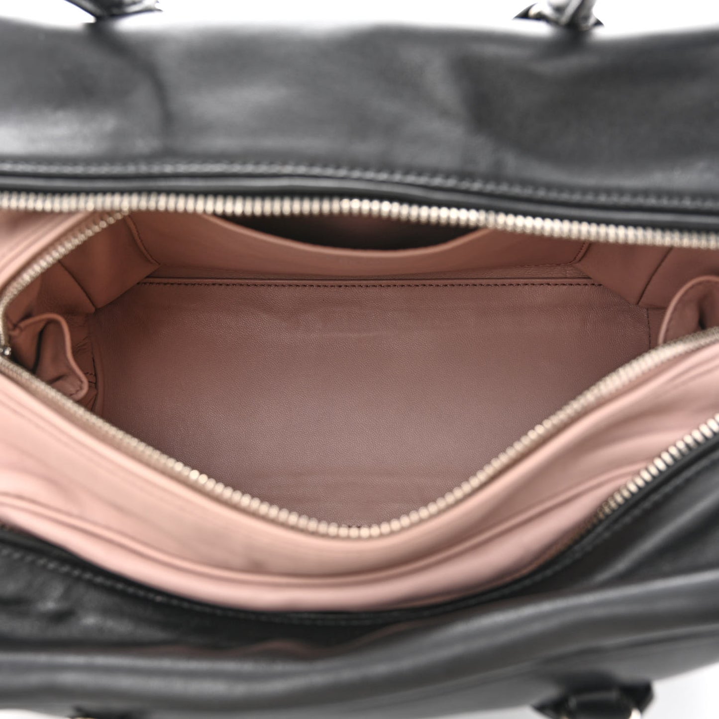 Soft Calf Medium Inside Tote Black Mughetto