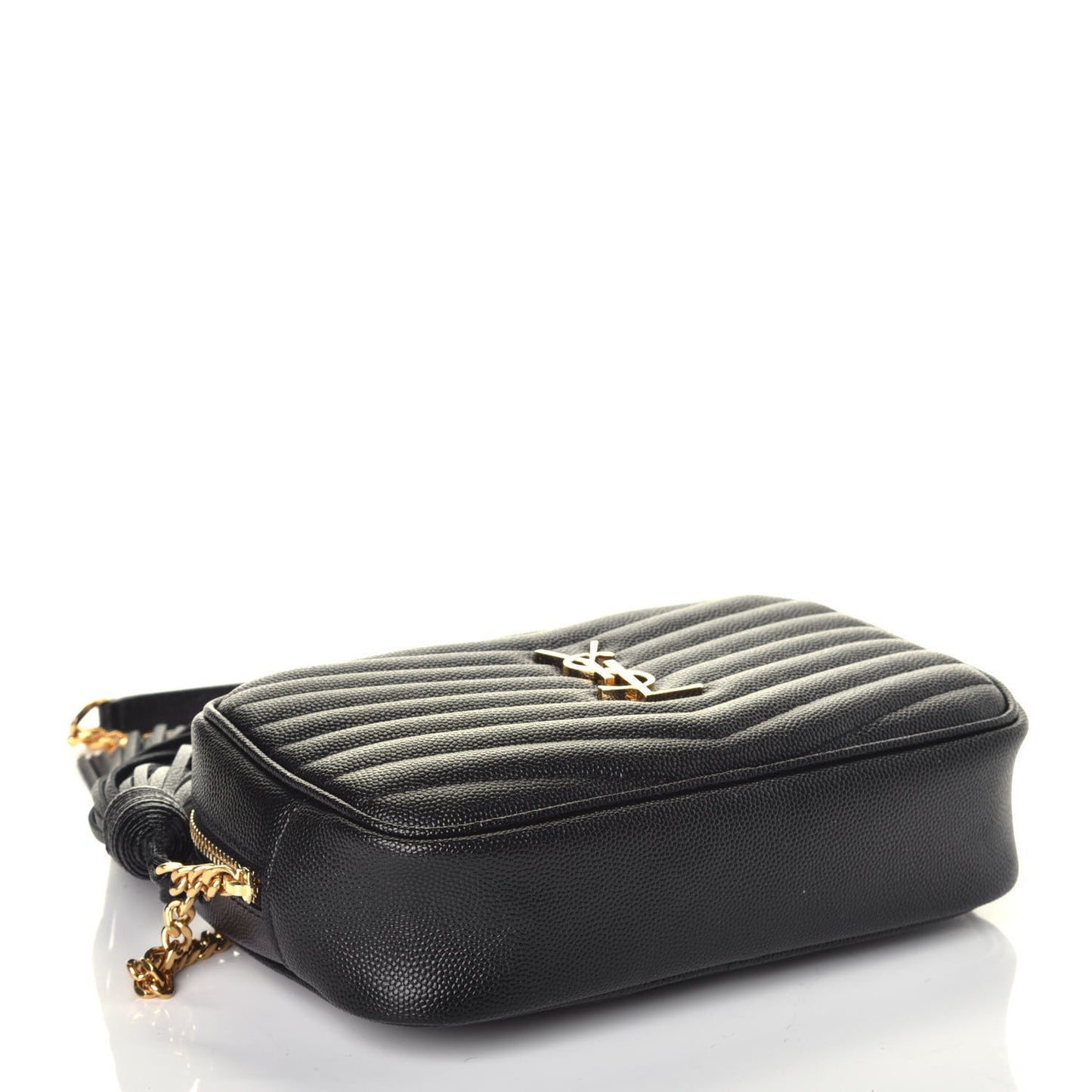 Grain De Poudre Matelasse Monogram Mini Lou Camera Bag Black
