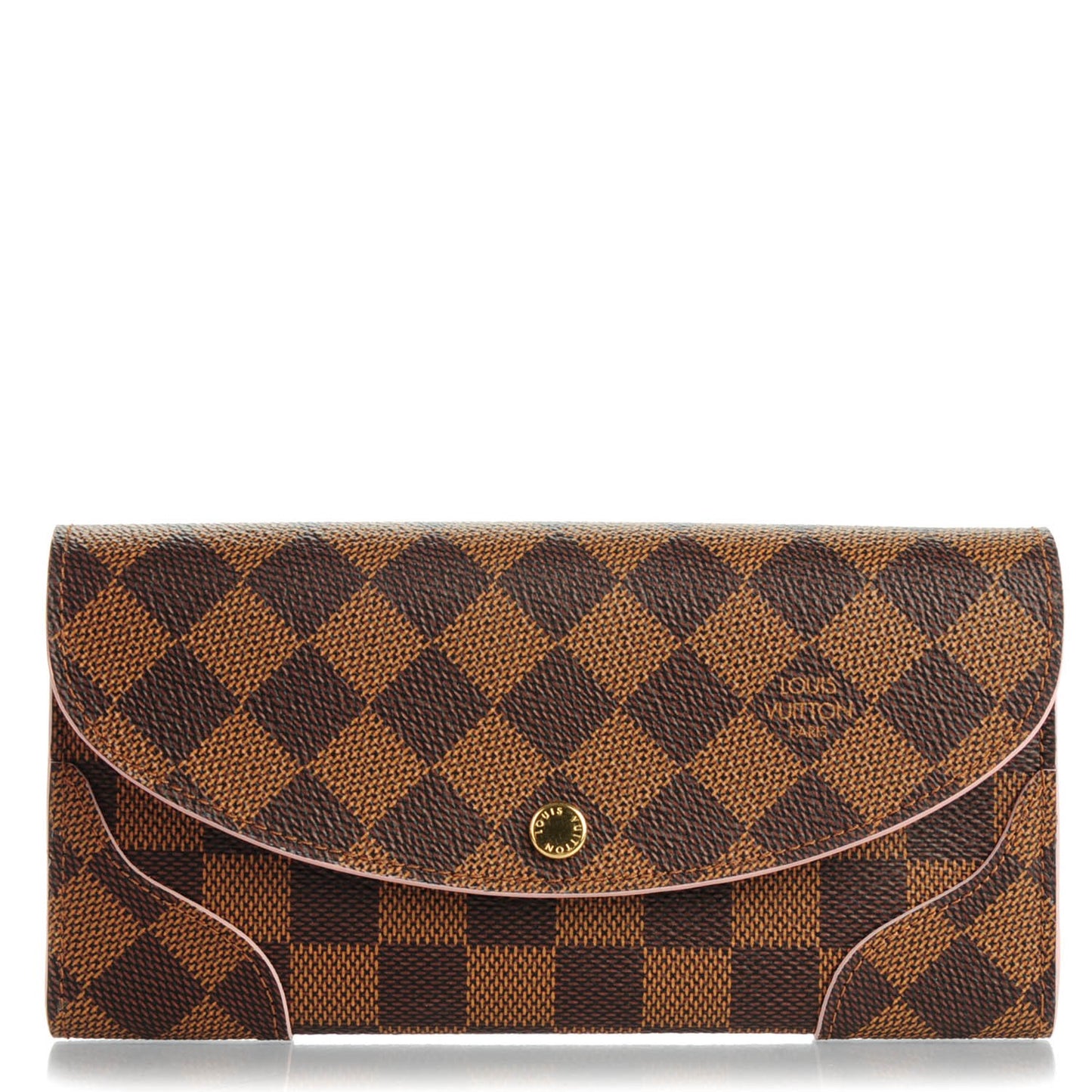 Damier Ebene Caissa Wallet Rose Ballerine