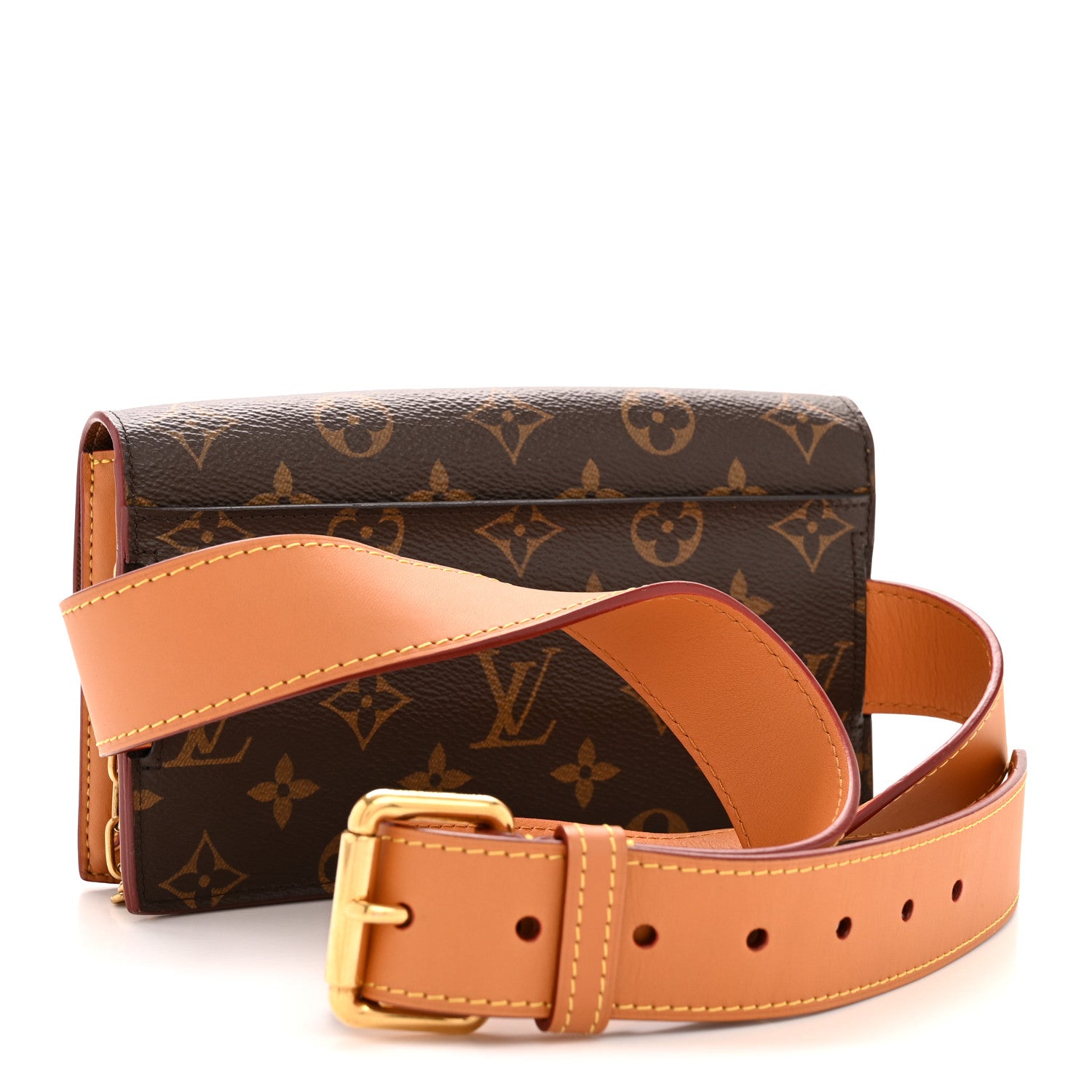 Louis Vuitton Monogram S Lock Belt Pouch MM 3 of 12