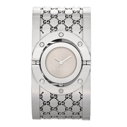 Gucci Stainless Steel 33mm Twirl Quartz Watch Brown 1 of 5