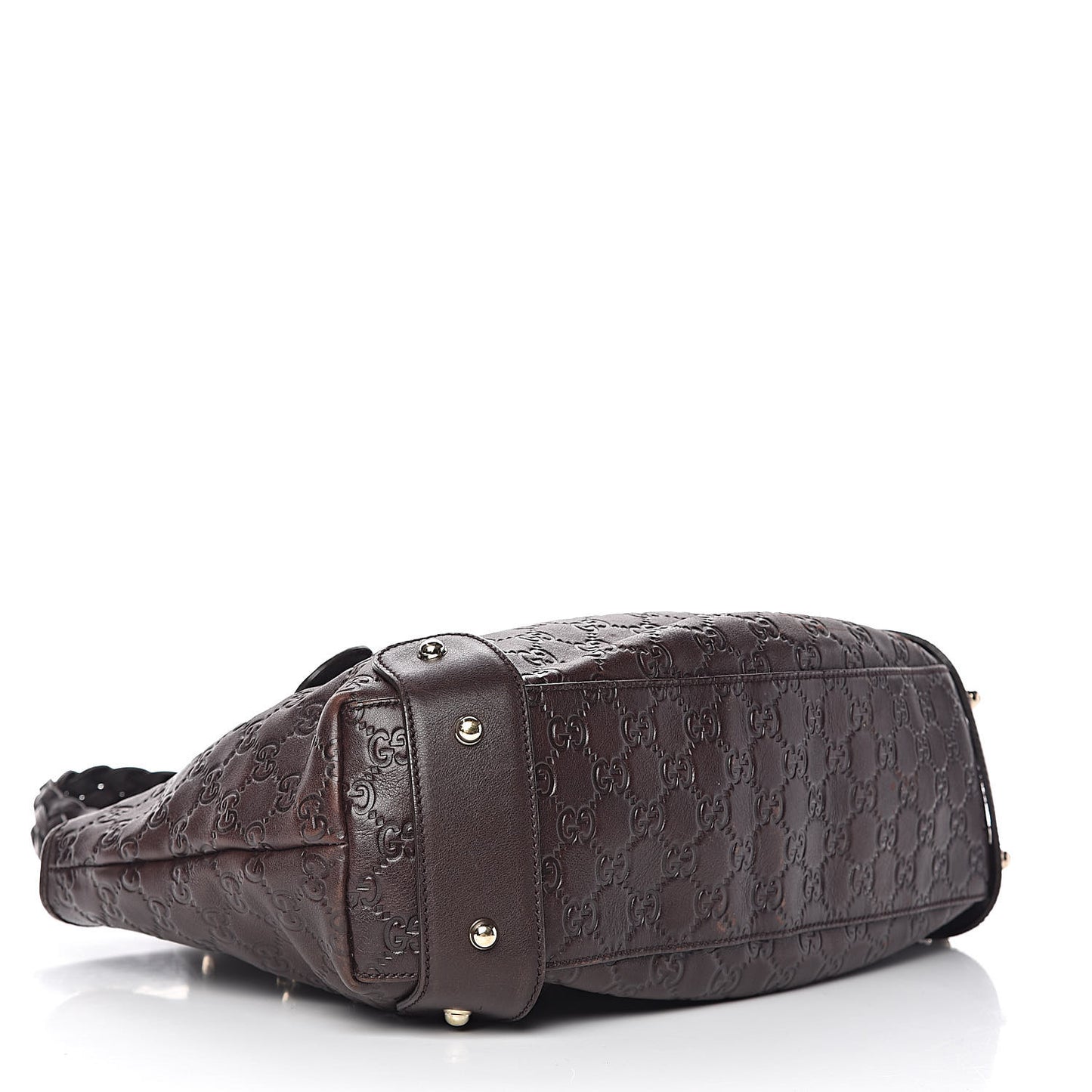 Guccissima Small Pelham Shoulder Bag Chocolate