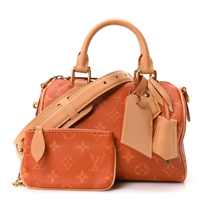 Louis Vuitton Calfskin Monogram Speedy P9 Bandouliere 20 Ochre 8 of 12