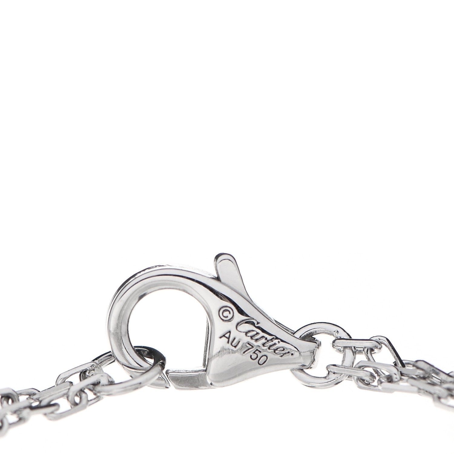 Cartier 18K White Gold Diamond LOVE Bracelet 4 of 5