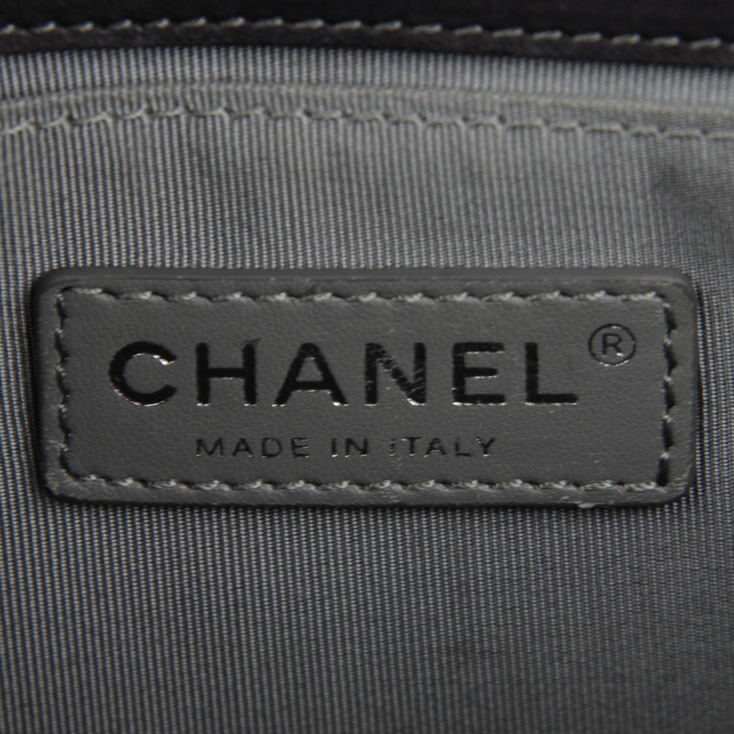 Chanel Lambskin Quilted Medium Boy Flap Dark Grey 6 of 7