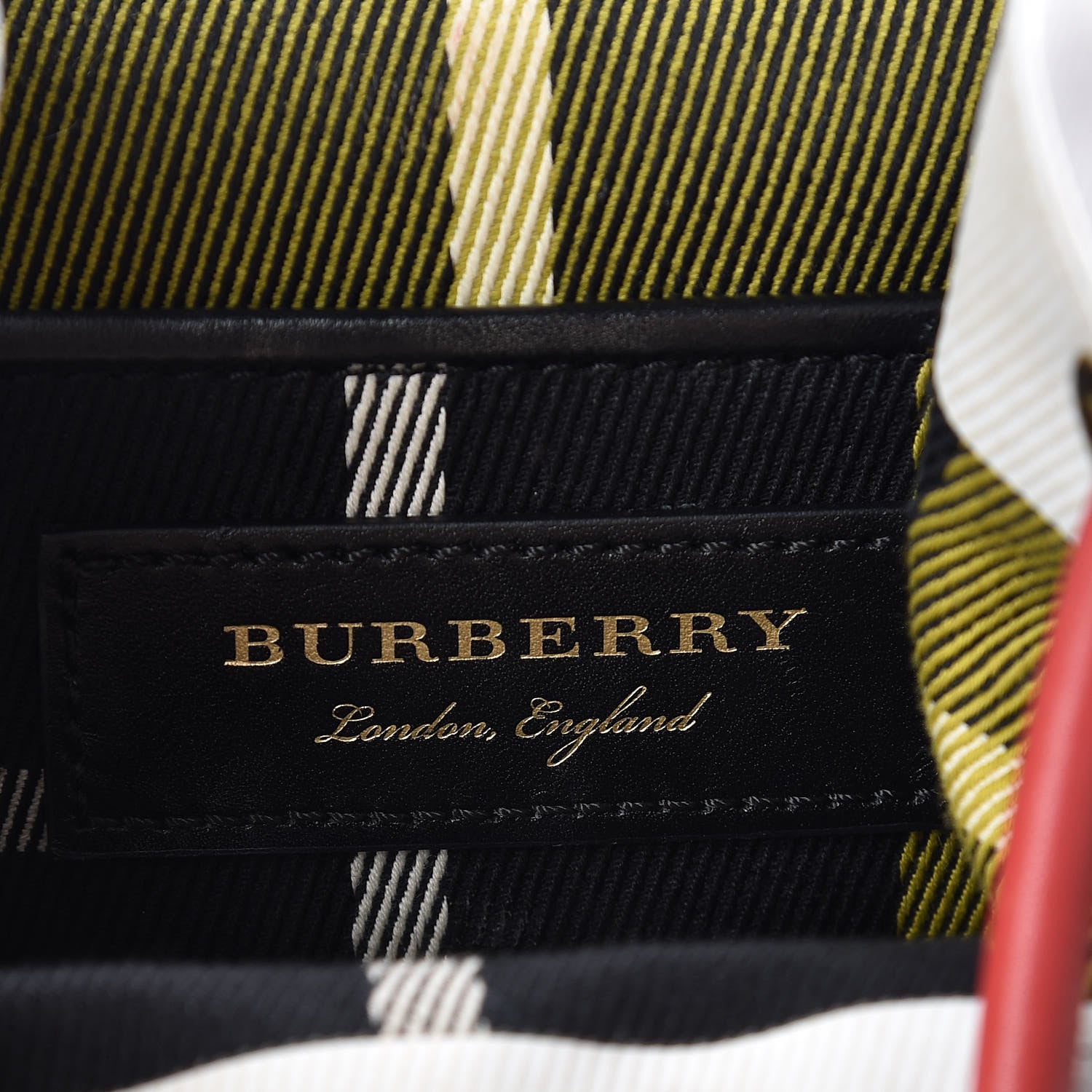 Burberry Cotton Check Small Rucksack Backpack Caramel 6 of 12