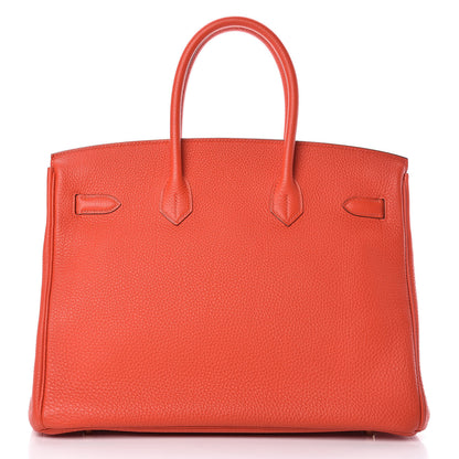 Hermes Togo Birkin 35 Capucine 4 of 37