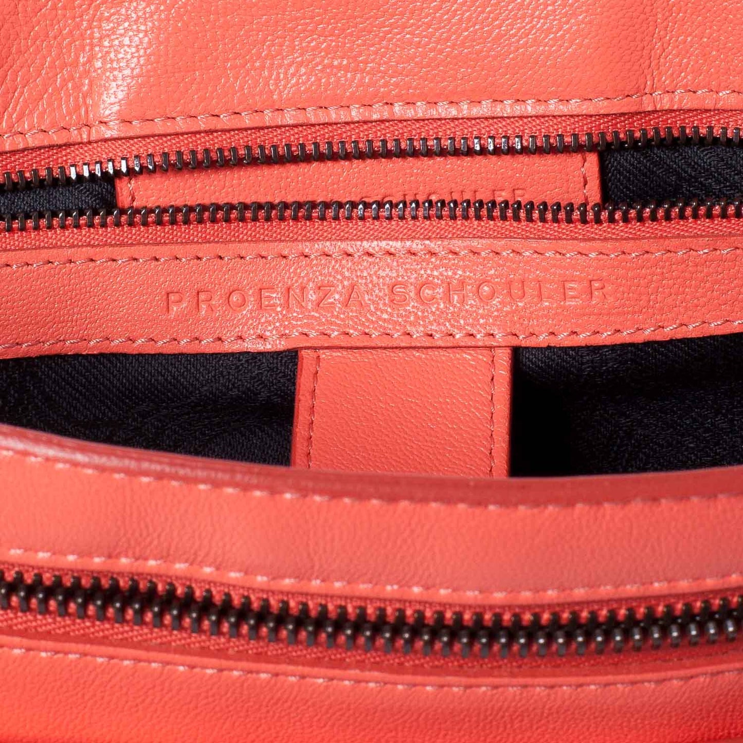 Lambskin PS1 Medium Satchel Neon Coral