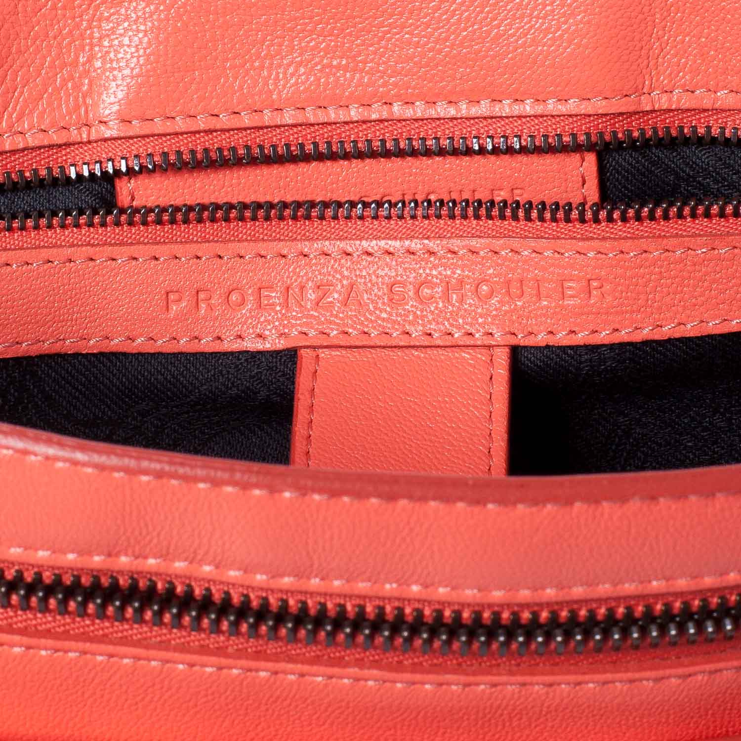 Proenza Schouler Lambskin PS1 Medium Satchel Neon Coral 7 of 11