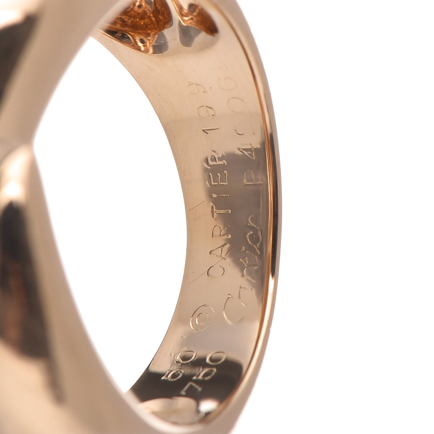 18K Yellow Gold Blue Sapphire Colisee Ring 50 5.25