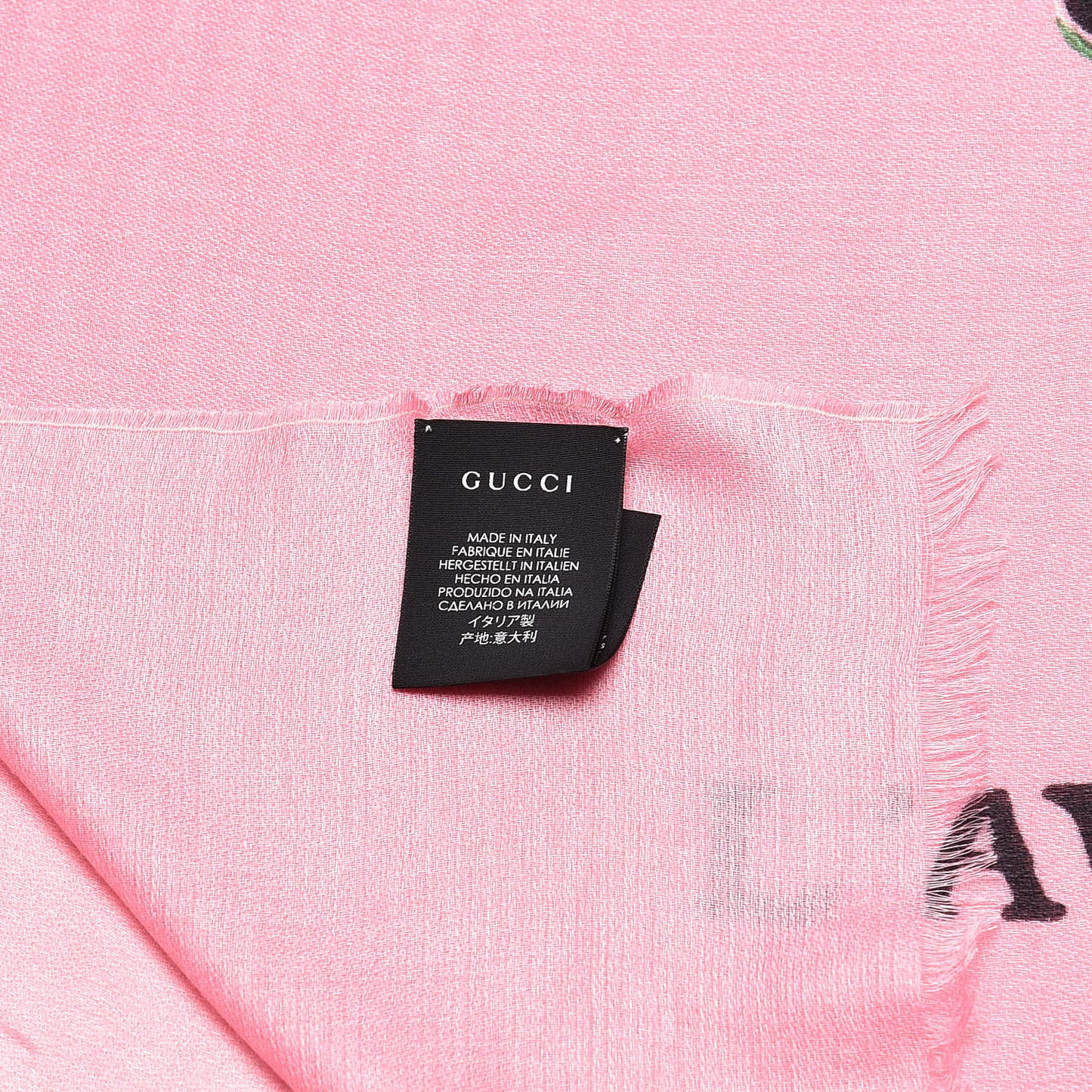 Modal Cashmere Silk Tiger Scarf Pink