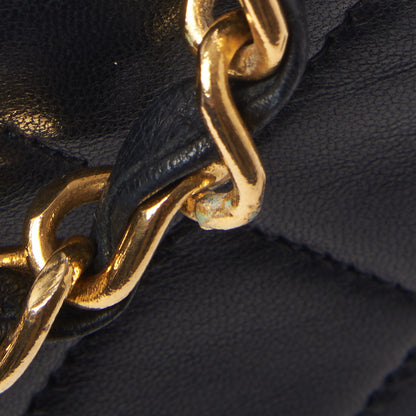 Chanel Lambskin Quilted Medium Double Flap Black 11 of 11